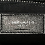 Calfskin Y Quilted Monogram Medium Loulou Chain Satchel Black