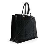 Calfskin Archicannage Large Essential Tote Black