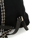 Tessuto Nylon Vela Chain Backpack Black