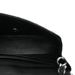 Lambskin Quilted Mini Rectangular Flap Black
