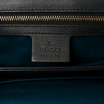 Suede Patent GG Web Medium Ophidia Chain Shoulder Bag Black