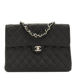 Caviar Jumbo Single Flap Black