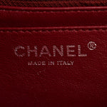 Caviar Quilted Jumbo Double Flap Dark Red