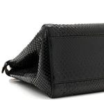 Snakeskin Nappa Mini Peekaboo Iconic Satchel Black