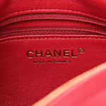 Lambskin Quilted Chain & Tassel Small Camera Case Fuchsia