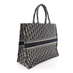 Oblique Large Book Tote Blue Multicolor
