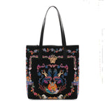Canvas Underwater Medusa Tote Black Multicolor