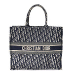 Oblique Large Book Tote Blue Multicolor