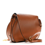 Calfskin Medium Marcie Round Crossbody Bag Tan