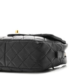 Sheepskin Quilted Trapezio Camera Case Black