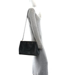 Saffiano Lux Large Galleria Double Zip Tote Black