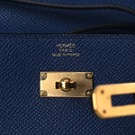 Epsom Kelly Wallet To Go Bleu Saphir