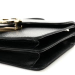 Dollar Calfskin Small Interlocking G Shoulder Bag Black