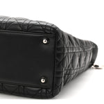 Lambskin Cannage Large Lady Dior Black