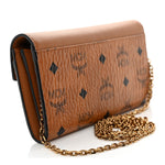 Visetos Large Patricia Love Patch Wallet On Chain Cognac