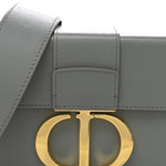 Box Calfskin 30 Montaigne Box Bag Gray