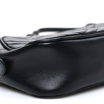 Calfskin Matelasse Small GG Marmont Chain Shoulder Bag Black