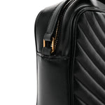Calfskin Matelasse Monogram Lou Camera Bag Black