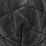 Lambskin Quilted Maxi Icare Shopping Tote Black