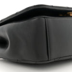 Lambskin Quilted Chain To Chain Flap Black