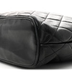 Lambskin Quilted Shoulder Bag Black