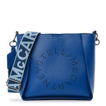 Eco Alter Nappa Perforated Logo Mini Crossbody Blue