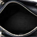 Lambskin Cannage Medium Lady Dior Navy Blue