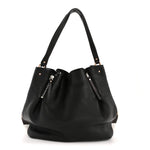 Grainy Calfskin House Check Medium Maidstone Black