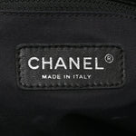Coated Canvas Quilted Large Paris Biarritz Tote Black