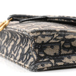Oblique Saddle Chain Pouch Blue