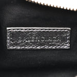 Metallic Agneau Arena Le Cagole Chain Shoulder Bag XS Silver