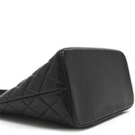 Caviar Quilted Medallion Tote Black