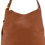 Grained Calfskin Low Key Hobo PM Cognac