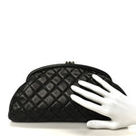 Lambskin Quilted Timeless Clutch Black