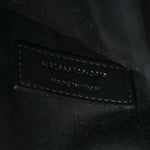 Calfskin Crocodile Embossed Uptown Monogram Pouch Black