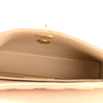 Lambskin Quilted Small Flap Top Handle Bag Beige
