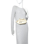 Calfskin Quilted All About Waist Belt Bag Light Beige