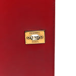Caviar Quilted Small Business Affinity Flap Red
