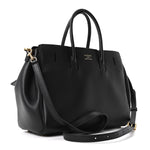 Smooth Calfskin Small Bel Air Carry All Bag Black