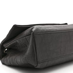 Calfskin Crocodile Embossed Medium West Hollywood Monogram Fold-Over Earth