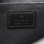 GG Supreme Monogram Textured Dollar Calfskin Retro Interlocking G Flap Messenger Bag Black