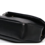 Plunged Lambskin Calypso Black