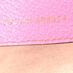 GG Supreme Monogram Textured Dollar Calfskin Web Ophidia Small Crossbody Bag Beige Ebony Fuchsia