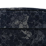 Denim Monogram Web Belt Bag Blue Multicolor