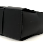 Grained Calfskin Intrecciato Small Arco Tote Black