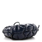 Calfskin Quilted Chesterfield Backpack Blue