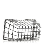 Brass Calfskin Medium Grocery By Chanel Shopping Basket Silver