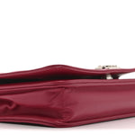 Lambskin Quilted Boy Wallet On Chain WOC Dark Fuchsia
