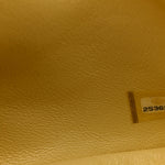 Lambskin Quilted Mini Square Flap Light Yellow