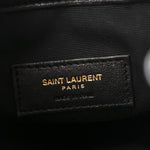 Lambskin Matelasse Monogram Joe Nano Bucket Bag Black